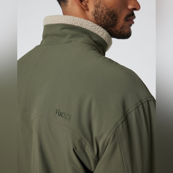 Vuori Men's Reversible Morrow Full Zip Jacket In Toast Size 2XL - Picture 15 of 16